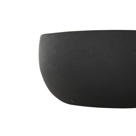 7" Black 4-Wick Metal Eucalyptus Spa Scented & Textured Candle with White Wax